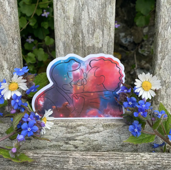 divorce kiss sticker